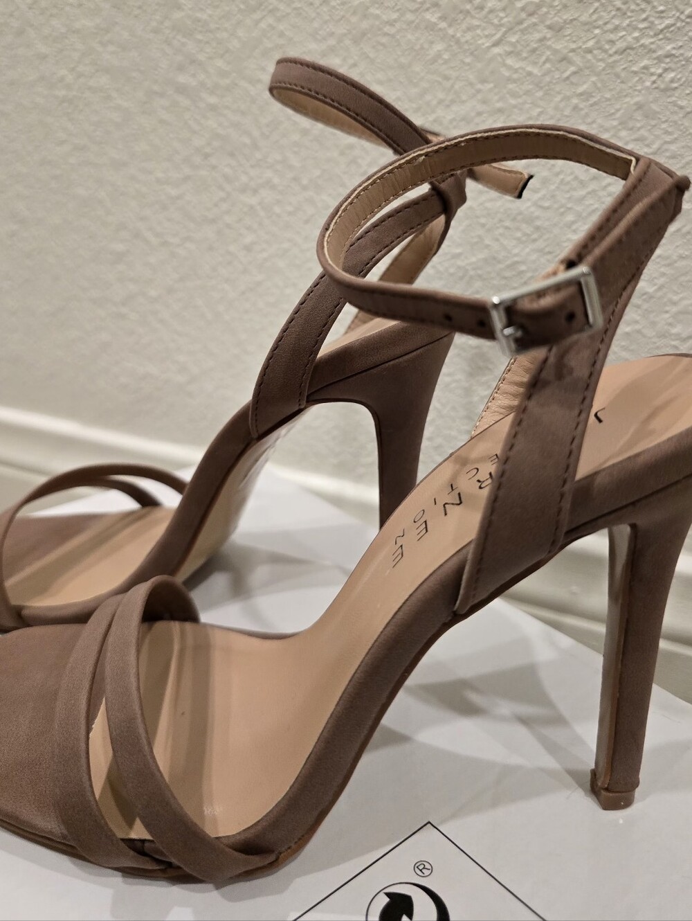 Nude Strappy High Heel Sandals